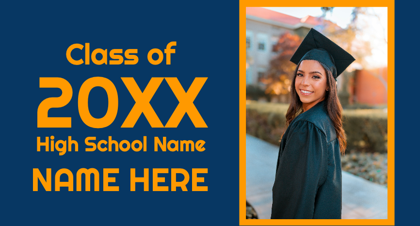 Celebrate achievements, honor graduates, and attract customers with personalized graduation banners for memorable advertisement and event decoration.