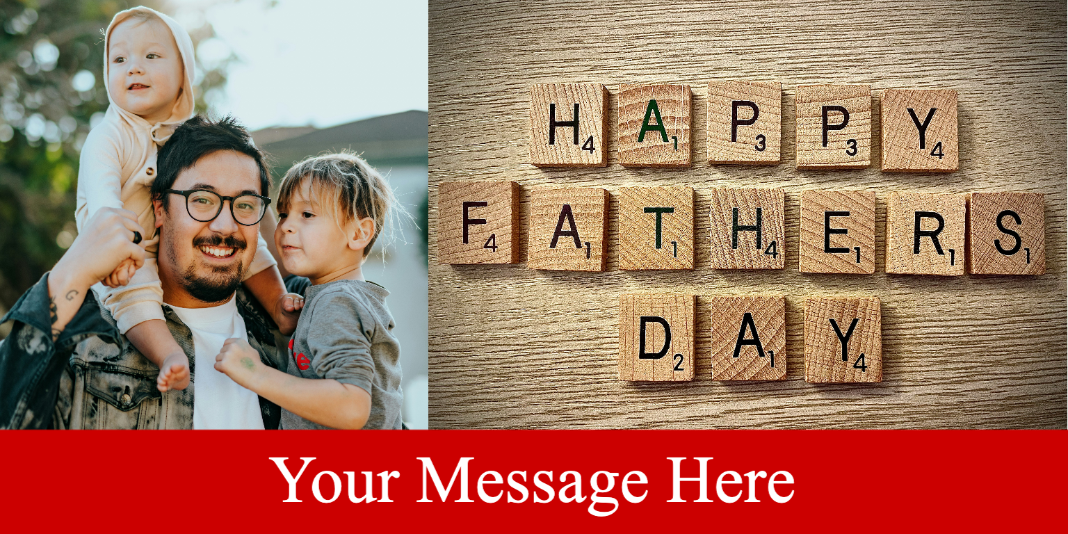 Happy Fathers Day - Scrabble Tiles