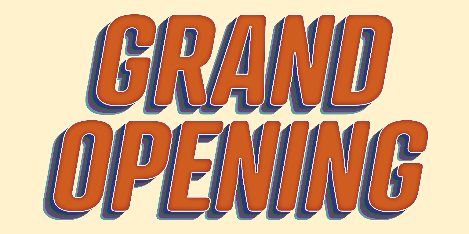 Grand Opening Stacked Shadows