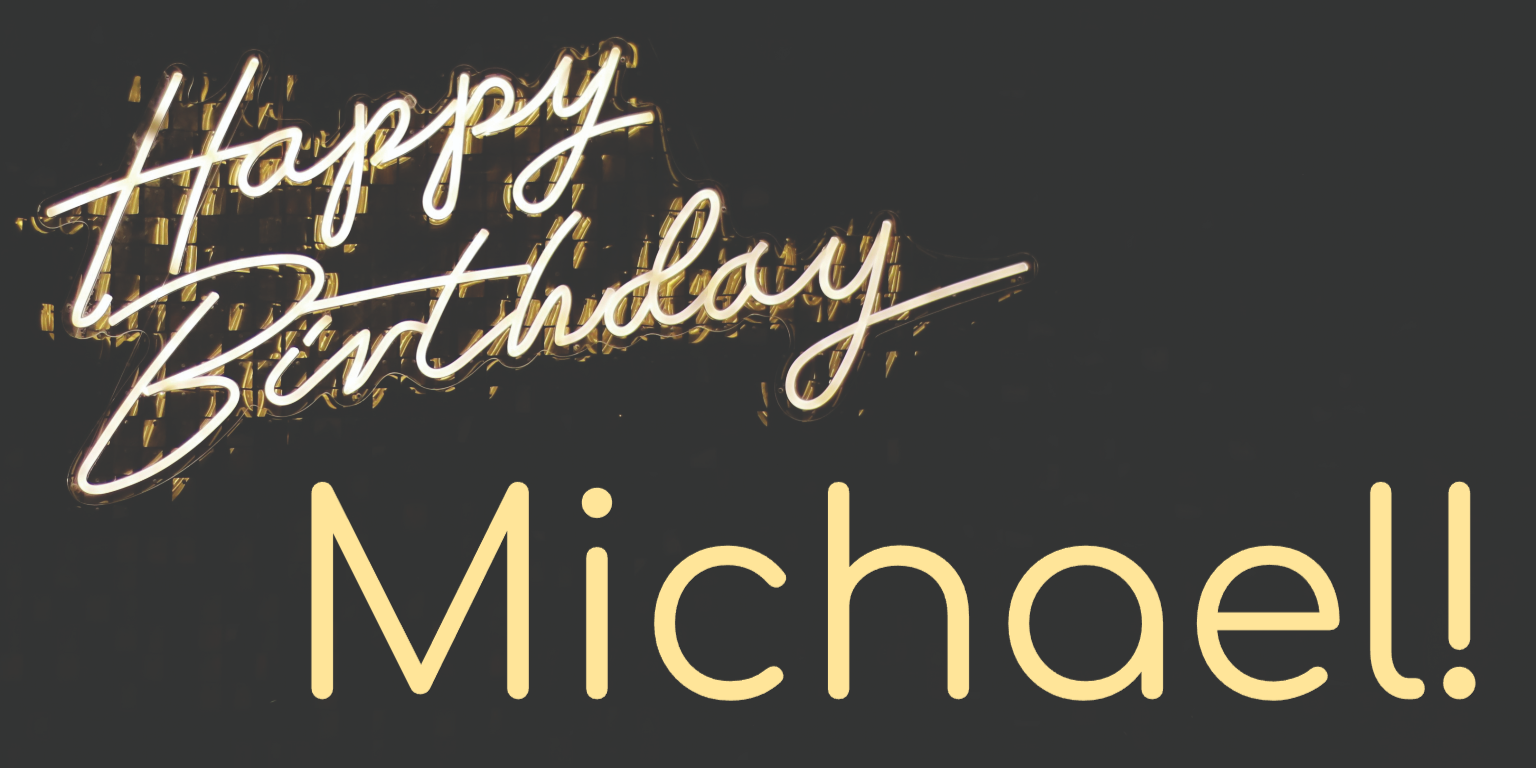 Birthday_Neon on Black